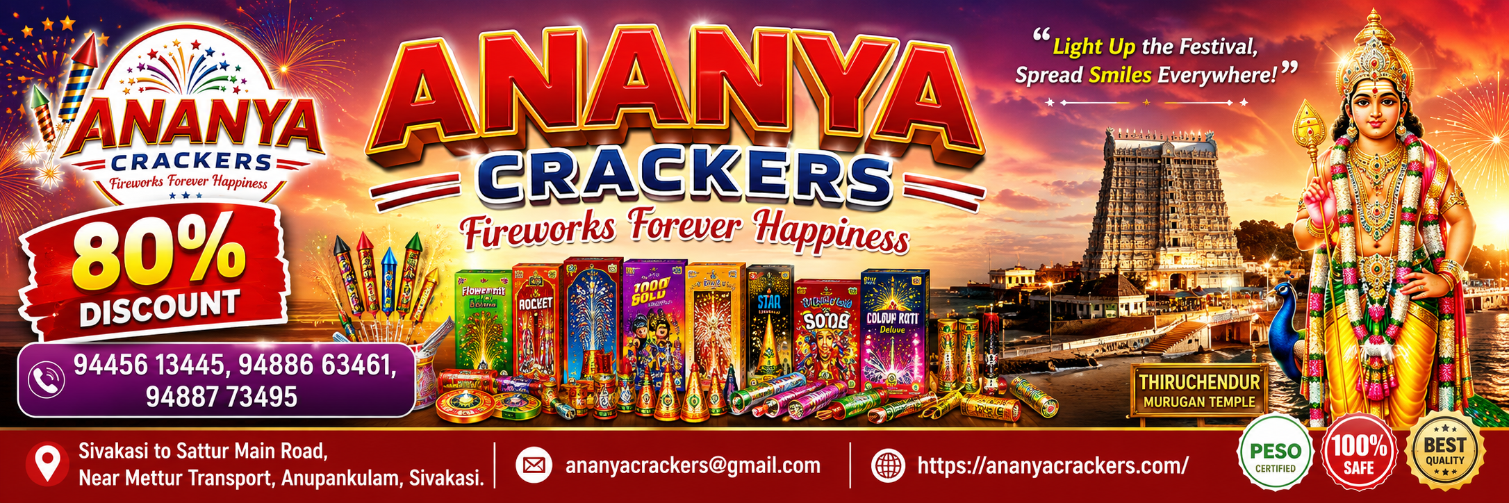 
 Ananya Crackers title=